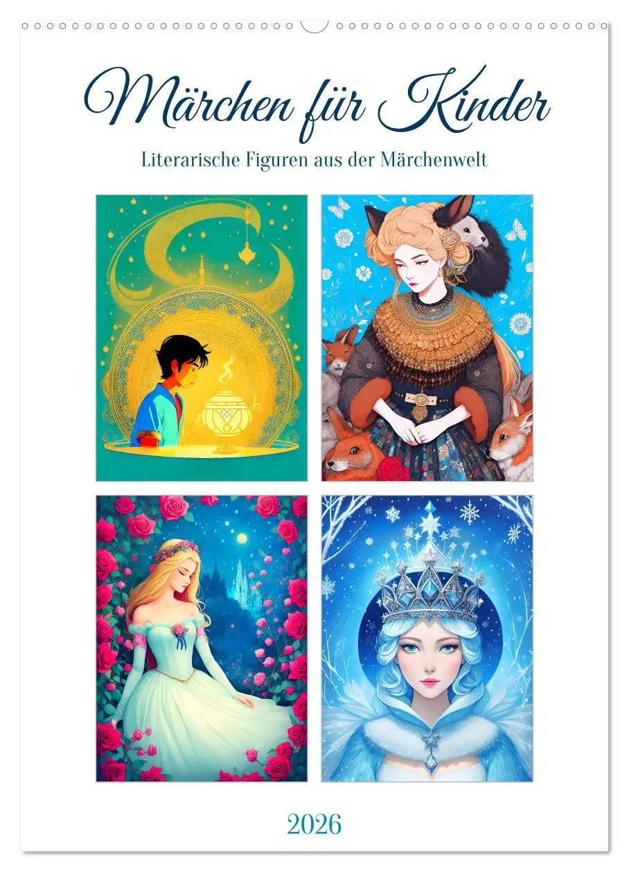 Cover: 9783516311143 | Märchen für Kinder (Wandkalender 2026 DIN A2 hoch), CALVENDO...