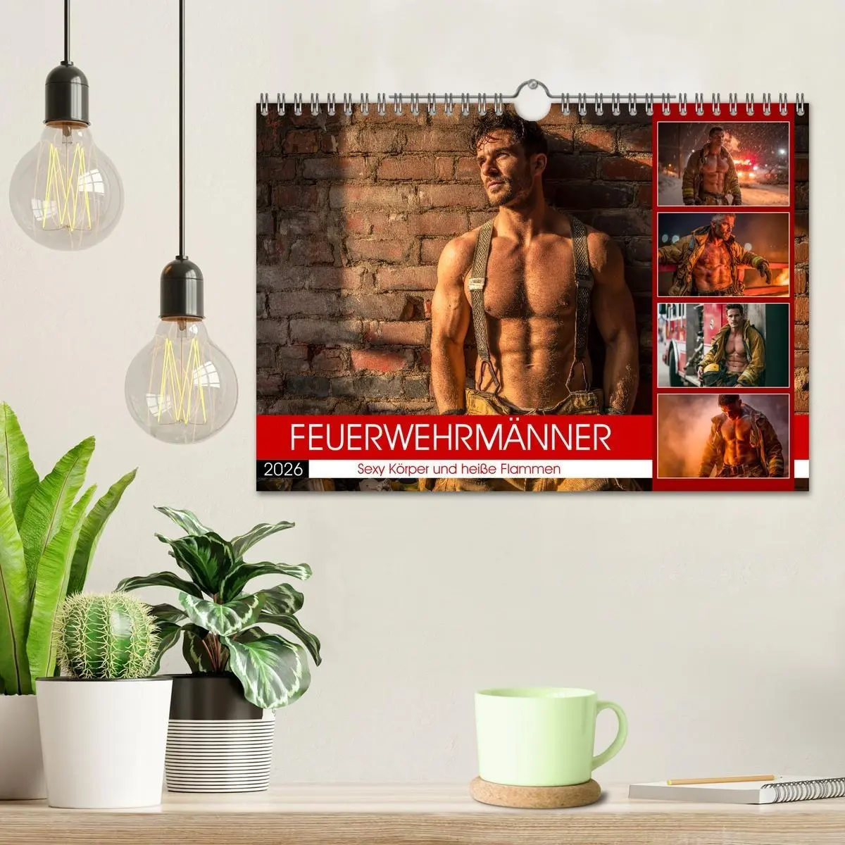 Bild: 9783516621143 | Feuerwehrmänner - Sexy Körper und heiße Flammen (Wandkalender 2026...
