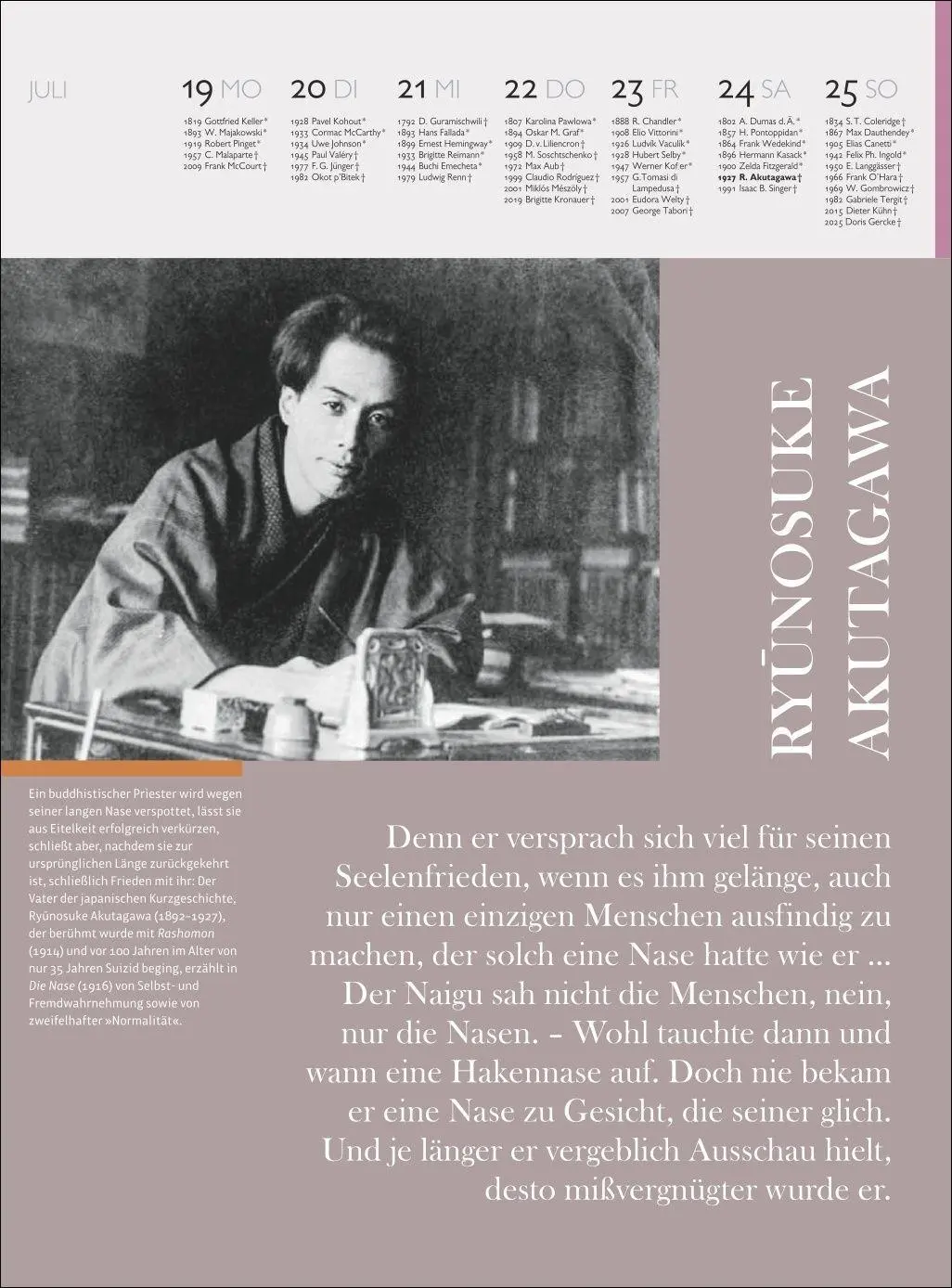 Bild: 9783840041143 | Der Literatur Kalender Wochenkalender 2027 | Claudia Jürgens | 60 S.