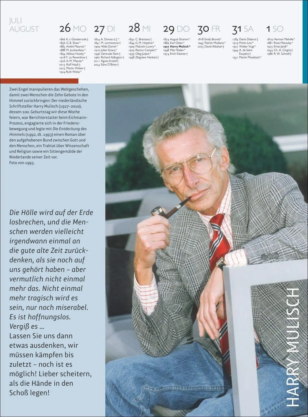 Bild: 9783840041143 | Der Literatur Kalender Wochenkalender 2027 | Claudia Jürgens | 60 S.