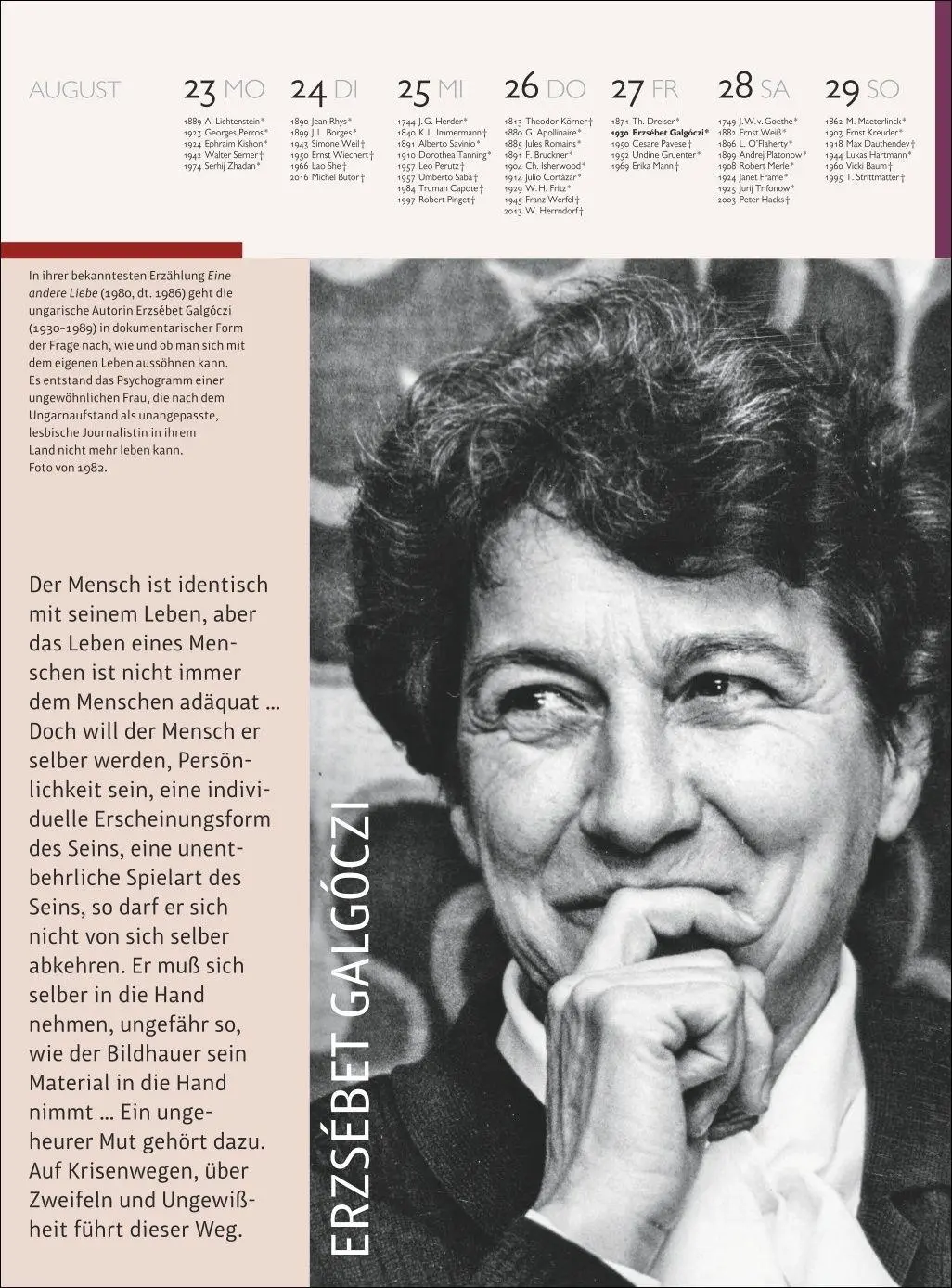 Bild: 9783840041143 | Der Literatur Kalender Wochenkalender 2027 | Claudia Jürgens | 60 S.
