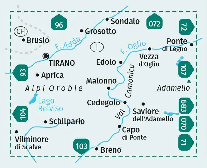 Bild: 9783991211143 | KOMPASS Wanderkarte 94 Edolo, Aprica, Ponte di Legno, Val Camonica...