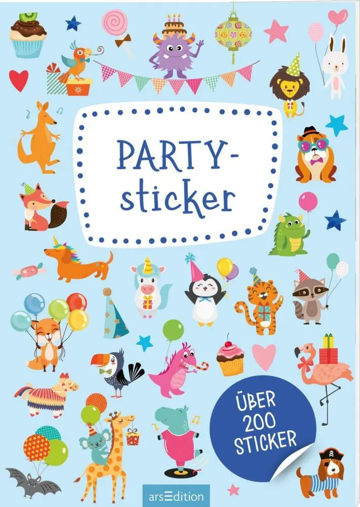 Cover: 4014489131243 | Partysticker | Über 200 Sticker | Broschüre | 16 S. | Deutsch | 2023