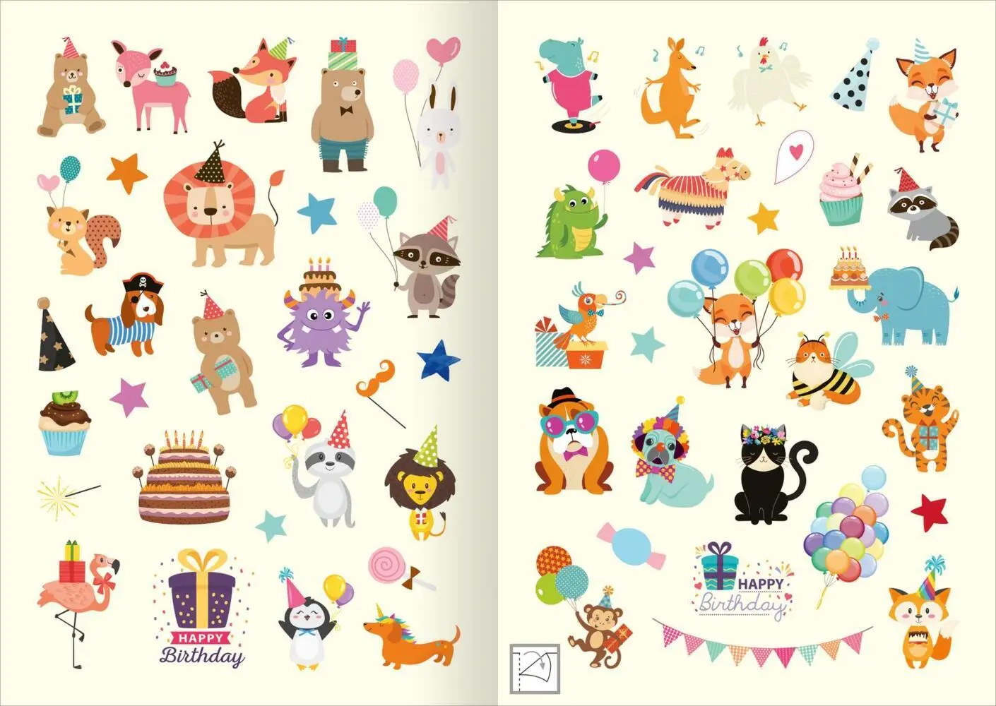Bild: 4014489131243 | Partysticker | Über 200 Sticker | Broschüre | 16 S. | Deutsch | 2023