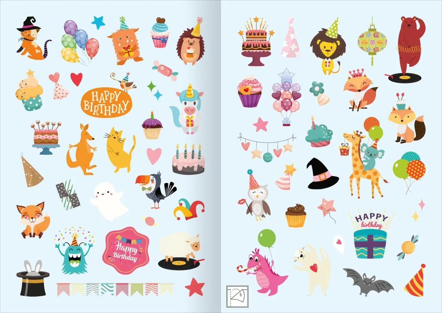 Bild: 4014489131243 | Partysticker | Über 200 Sticker | Broschüre | 16 S. | Deutsch | 2023