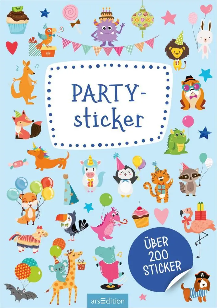 Bild: 4014489131243 | Partysticker | Über 200 Sticker | Broschüre | 16 S. | Deutsch | 2023
