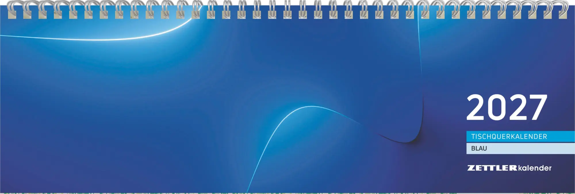 Cover: 4069095011243 | Tischquerkalender 1W/2S blau 2027 | Neumann Verlage GmbH &amp; Co KG