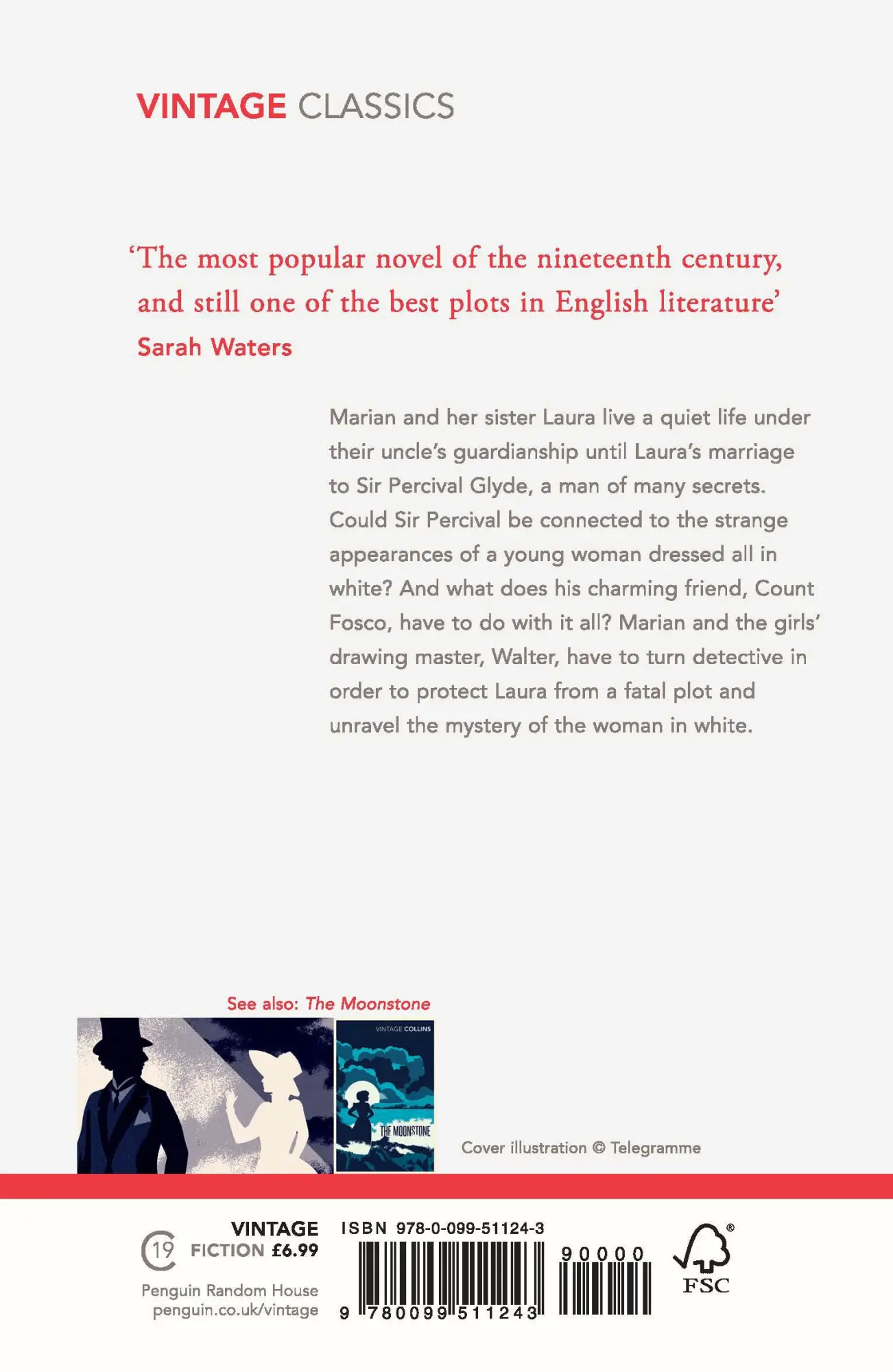 Rückseite: 9780099511243 | The Woman in White | Wilkie Collins | Taschenbuch | 609 S. | Englisch