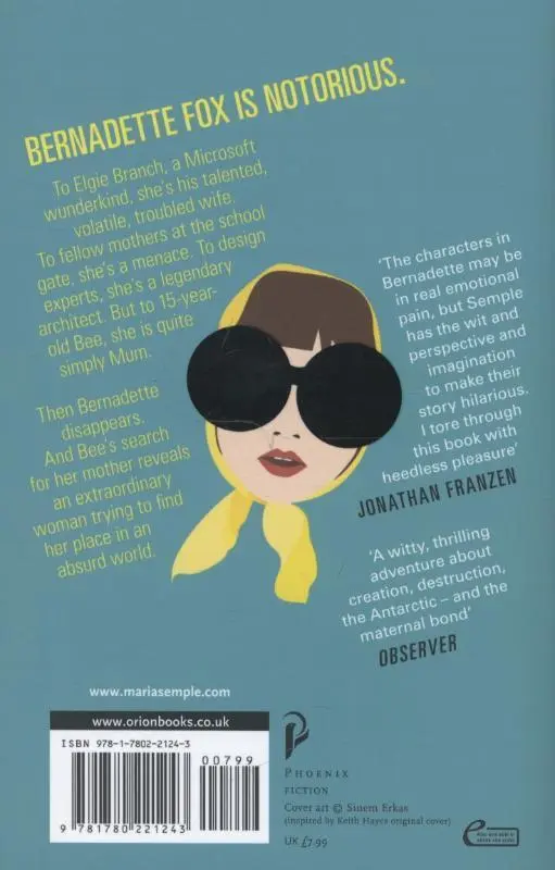 Rückseite: 9781780221243 | Where'd You Go, Bernadette | Maria Semple | Taschenbuch | 331 S.