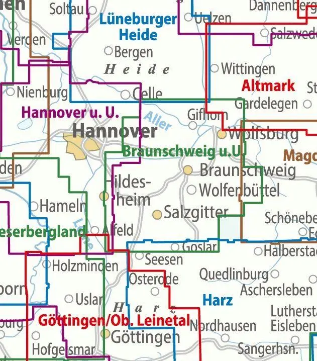 Bild: 9783969901243 | ADFC-Regionalkarte Braunschweig und Umgebung, 1:75.000, mit...