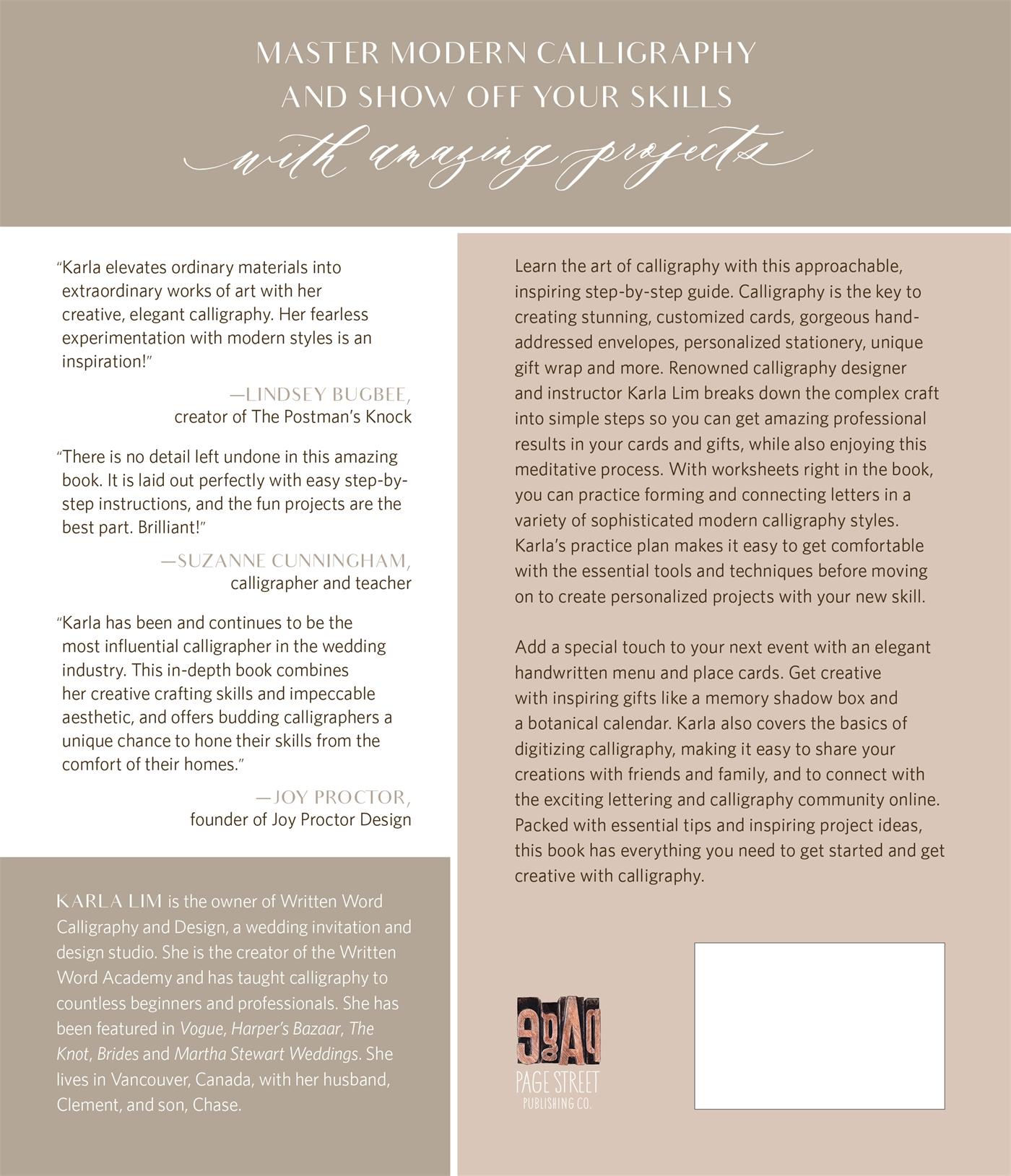 Rückseite: 9781645671343 | Creative Calligraphy Made Easy | Karla Lim | Taschenbuch | Englisch