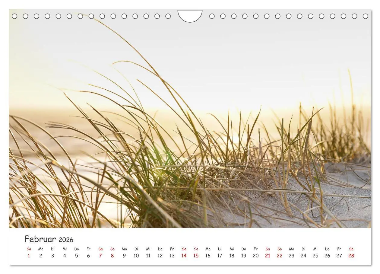 Bild: 9783457751343 | Dünen und Meer Nordseemomente (Wandkalender 2026 DIN A4 quer),...
