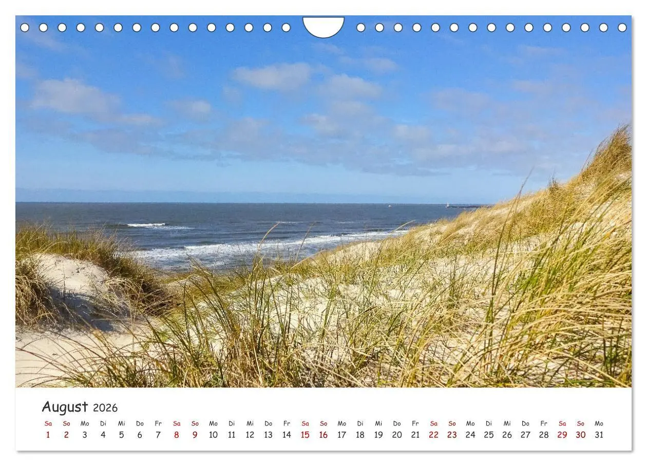 Bild: 9783457751343 | Dünen und Meer Nordseemomente (Wandkalender 2026 DIN A4 quer),...