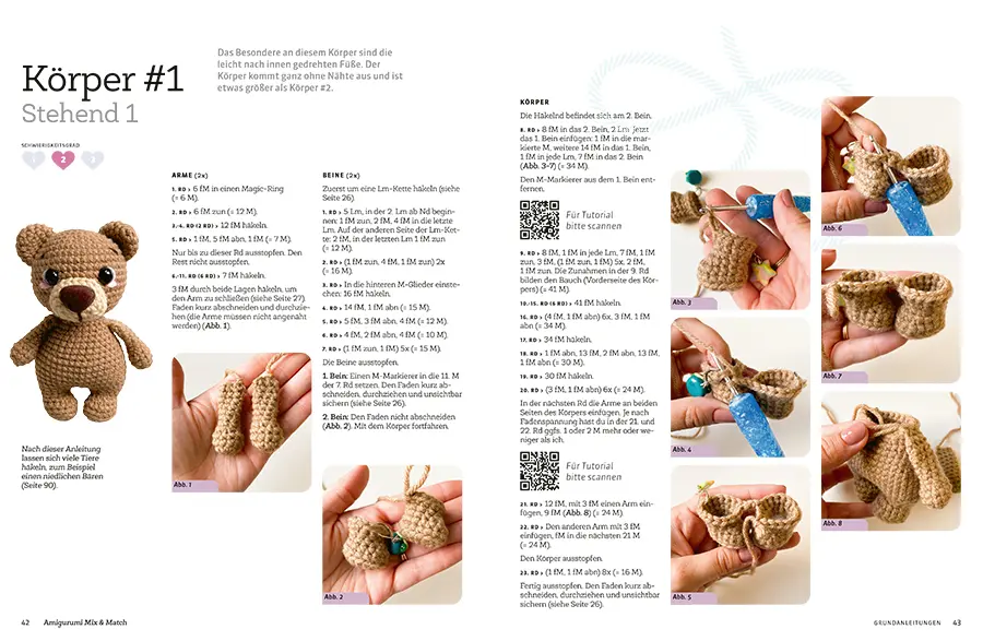 Bild: 9783735871343 | Amigurumi Mix und Match | 5 Körper, 20 Tiere, 100 Möglichkeiten | Buch