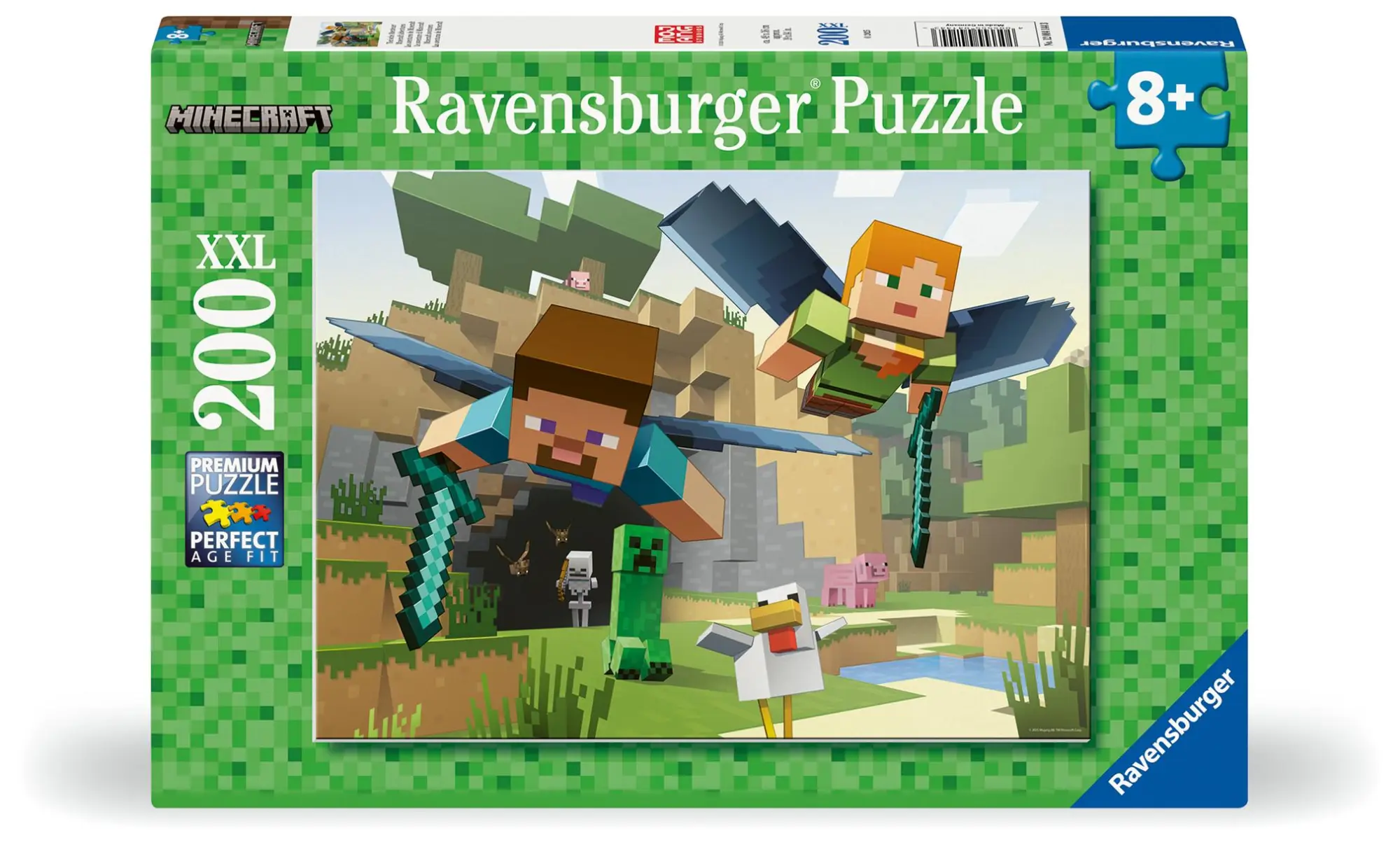 Cover: 4005555041443 | Kinderpuzzle 200 XXL Teile - Minecraft - Tierische Abenteuer | Spiel