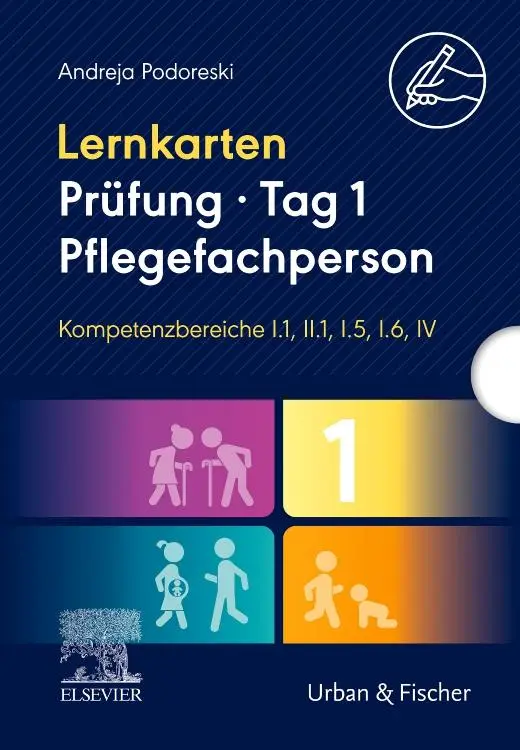 Cover: 9783437251443 | Lernkarten Prüfung - Tag 1, Pflegefachperson, Kompetenzbereiche...