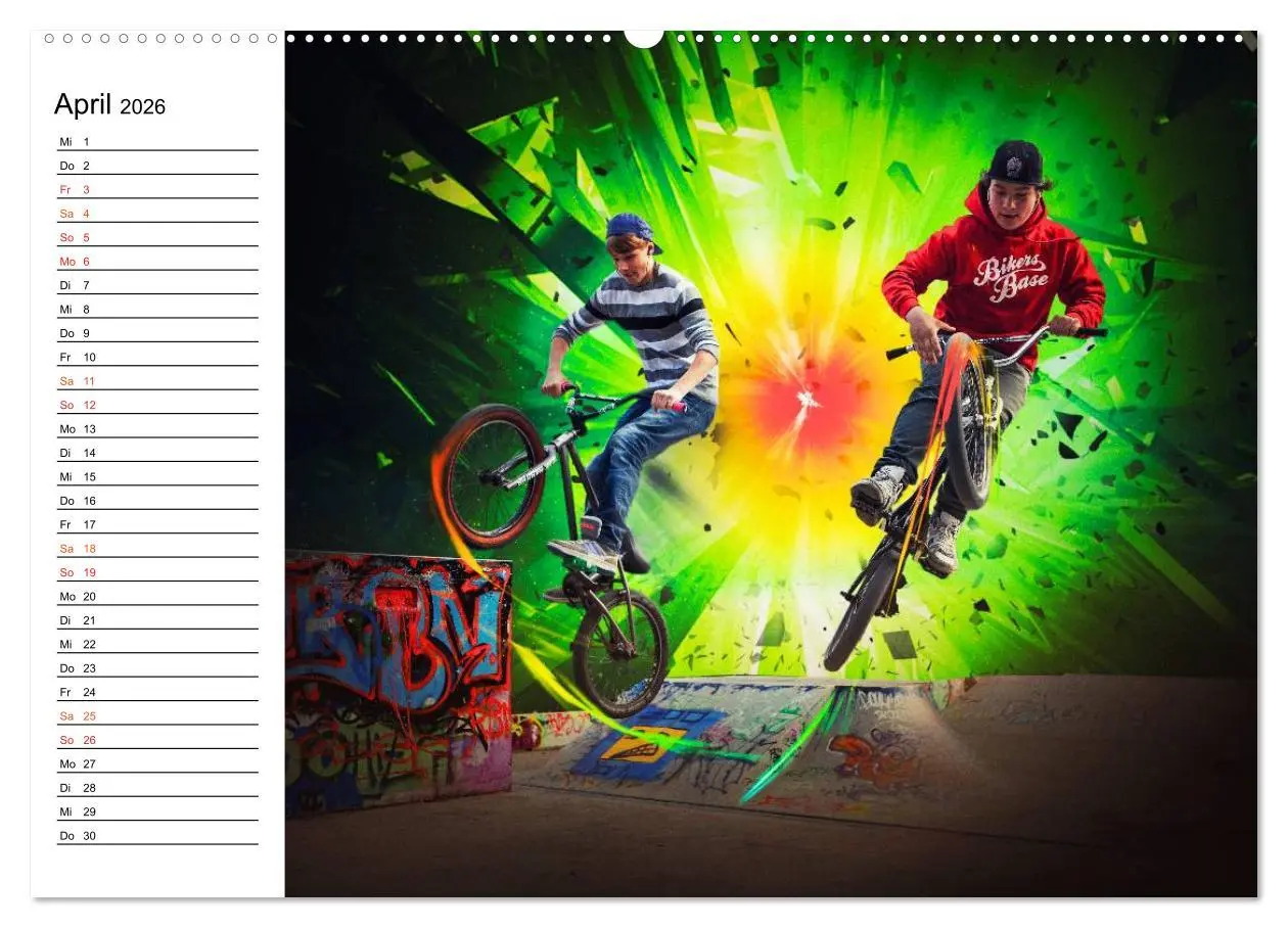 Bild: 9783457981443 | BMX My Life (Wandkalender 2026 DIN A2 quer), CALVENDO Monatskalender