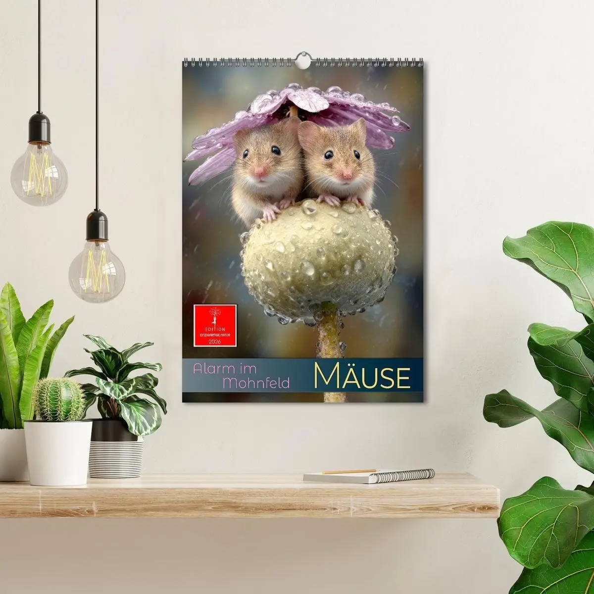 Bild: 9783516691443 | Mäuse - Alarm im Mohnfeld (Wandkalender 2026 DIN A3 hoch), CALVENDO...