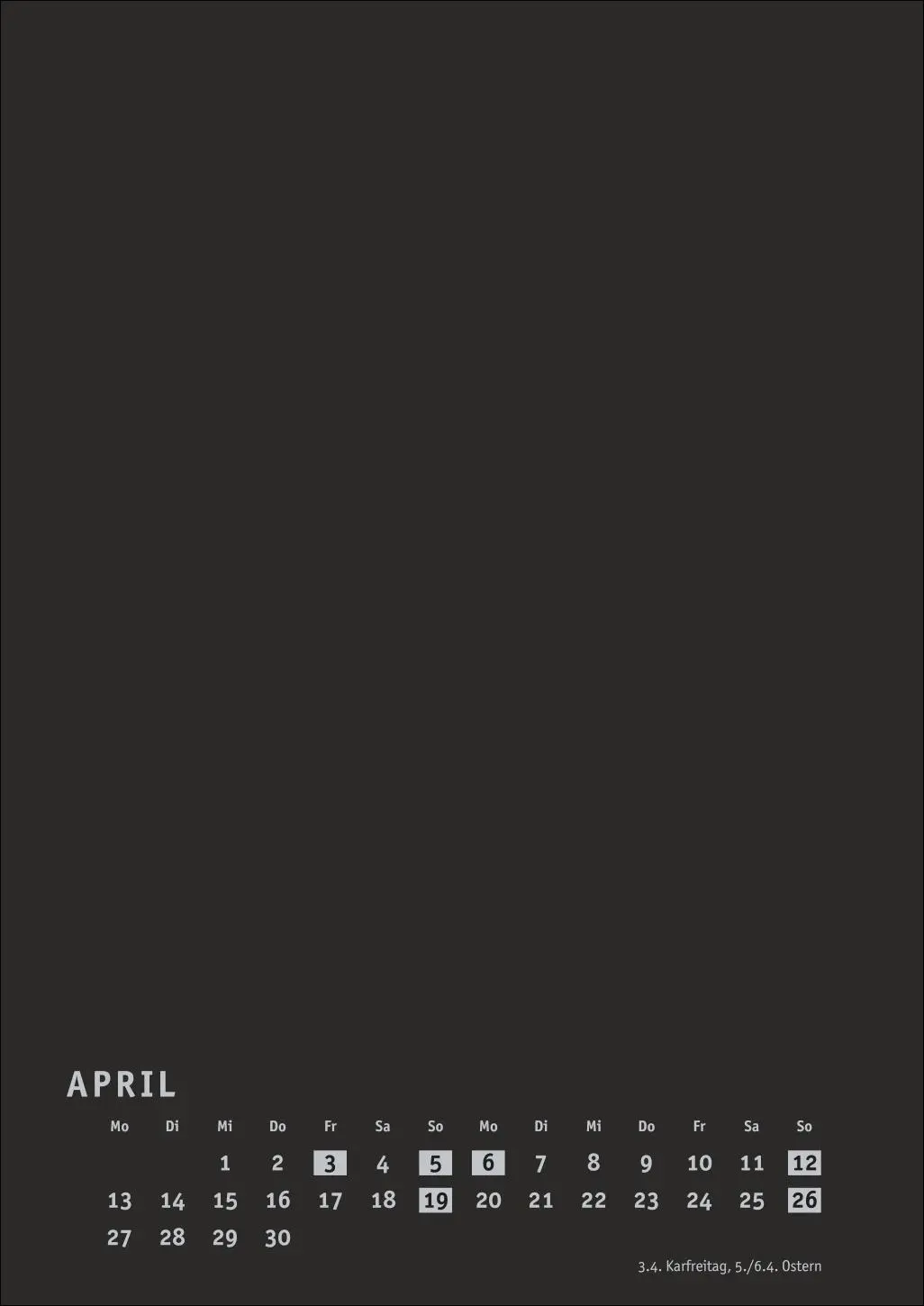 Bild: 9783756411443 | Premium-Bastelkalender schwarz A4 2026 | Heye | Kalender | 14 S.