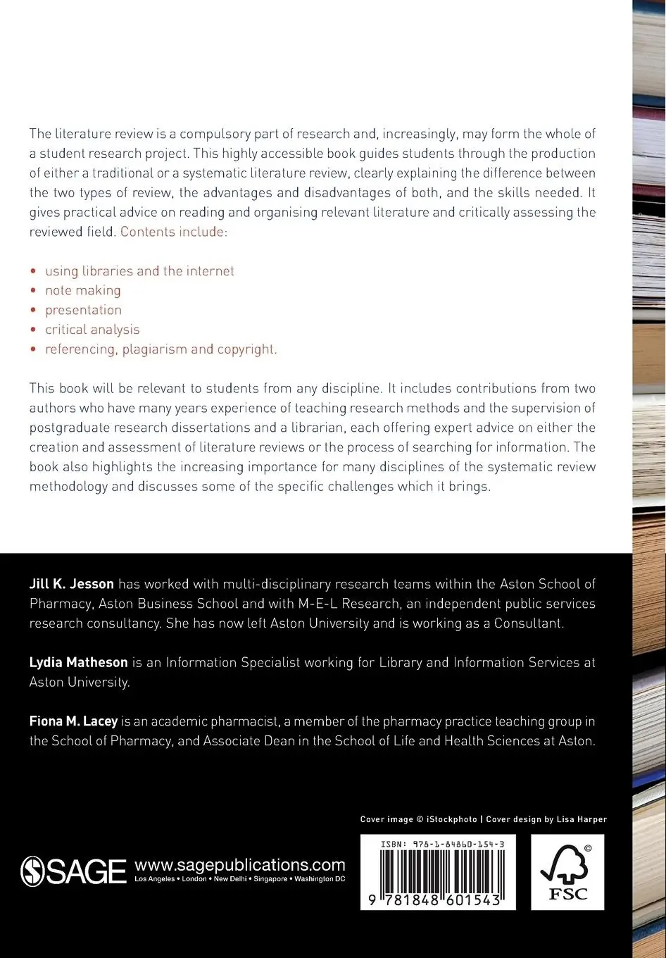 Rückseite: 9781848601543 | Doing Your Literature Review | Traditional and Systematic Techniques