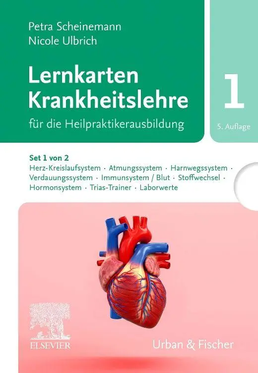 Cover: 9783437551543 | Lernkarten Krankheitslehre Set 1 für die Heilpraktikerausbildung....