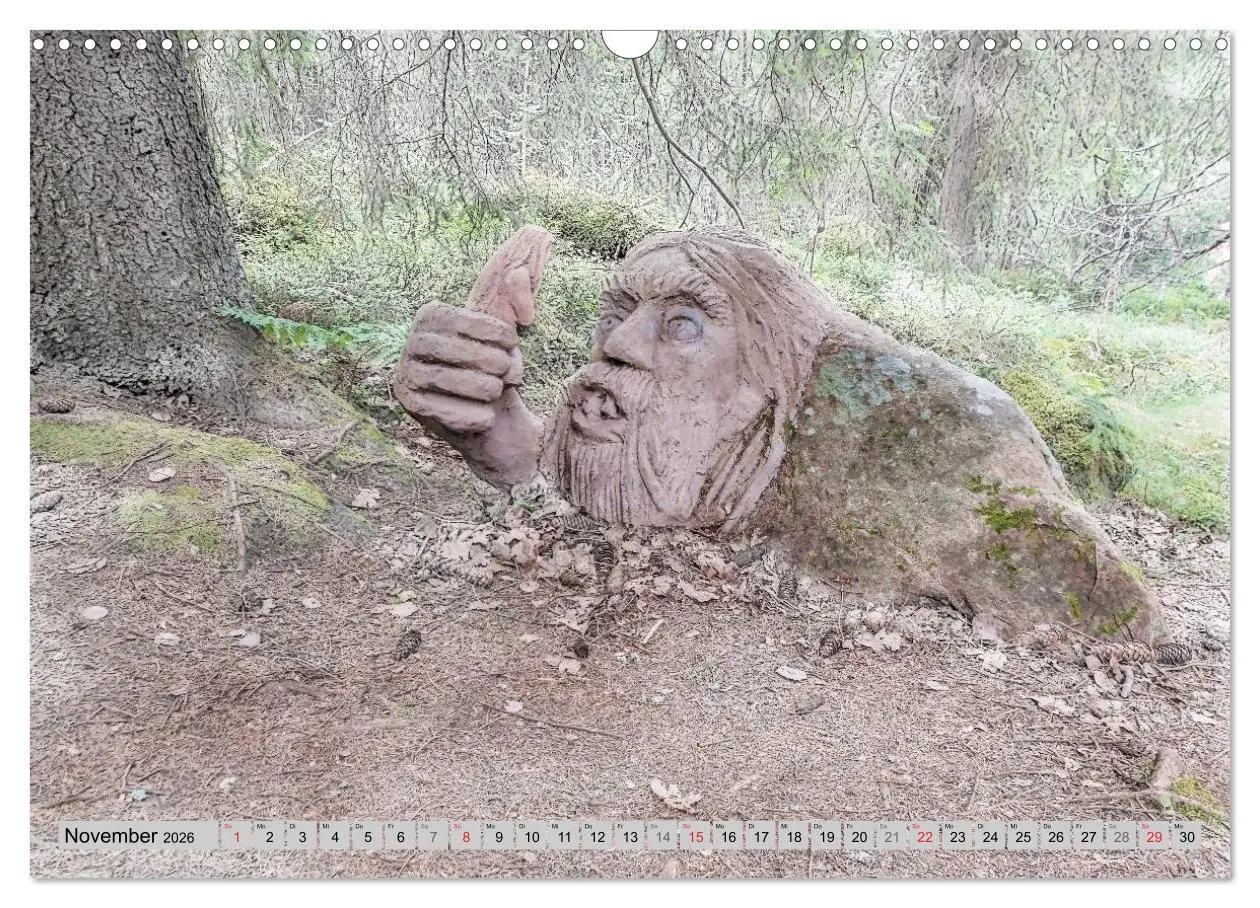 Bild: 9783516131543 | Die Trolle von Gamleby - Schweden - Skulpturen von Jan Pol...