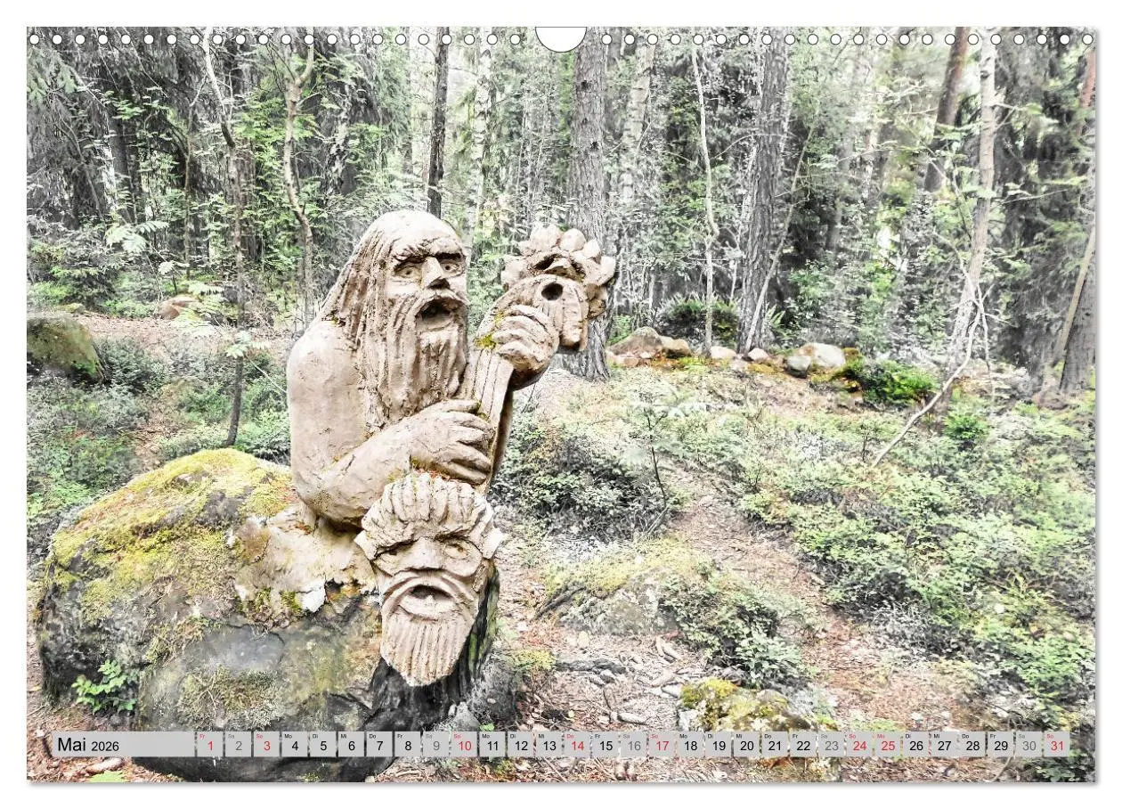 Bild: 9783516131543 | Die Trolle von Gamleby - Schweden - Skulpturen von Jan Pol...