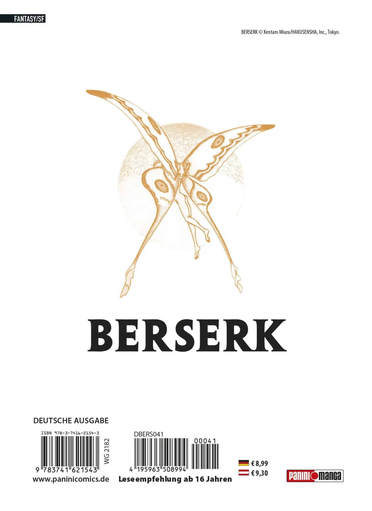 Rückseite: 9783741621543 | Berserk 41 | Kentaro Miura | Taschenbuch | 184 S. | Deutsch | 2022