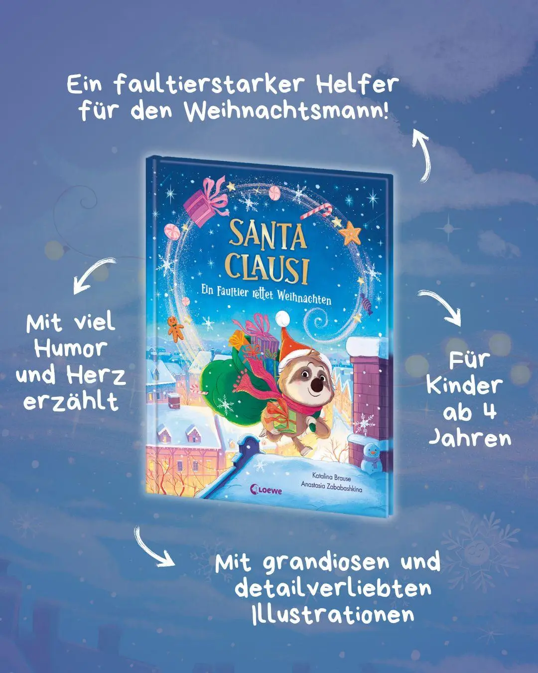 Bild: 9783743221543 | Santa Clausi - Ein Faultier rettet Weihnachten | Katalina Brause
