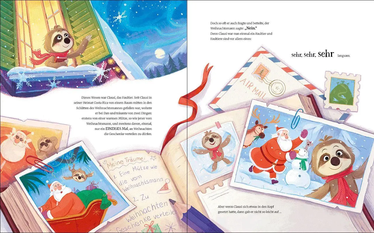 Bild: 9783743221543 | Santa Clausi - Ein Faultier rettet Weihnachten | Katalina Brause