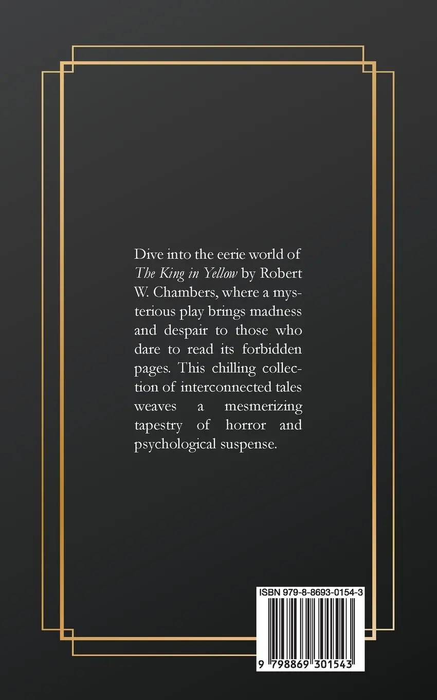 Rückseite: 9798869301543 | The King in Yellow | Robert W Chambers | Taschenbuch | Englisch | 2024