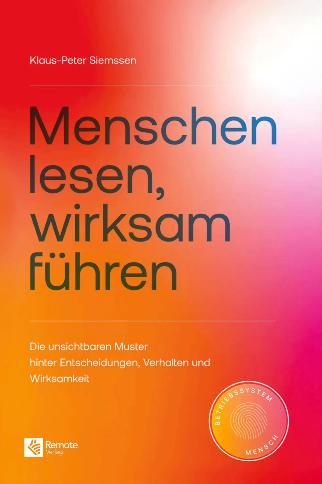 Cover: 9798894741543 | Menschen lesen, wirksam führen | Klaus-Peter Siemssen | Taschenbuch