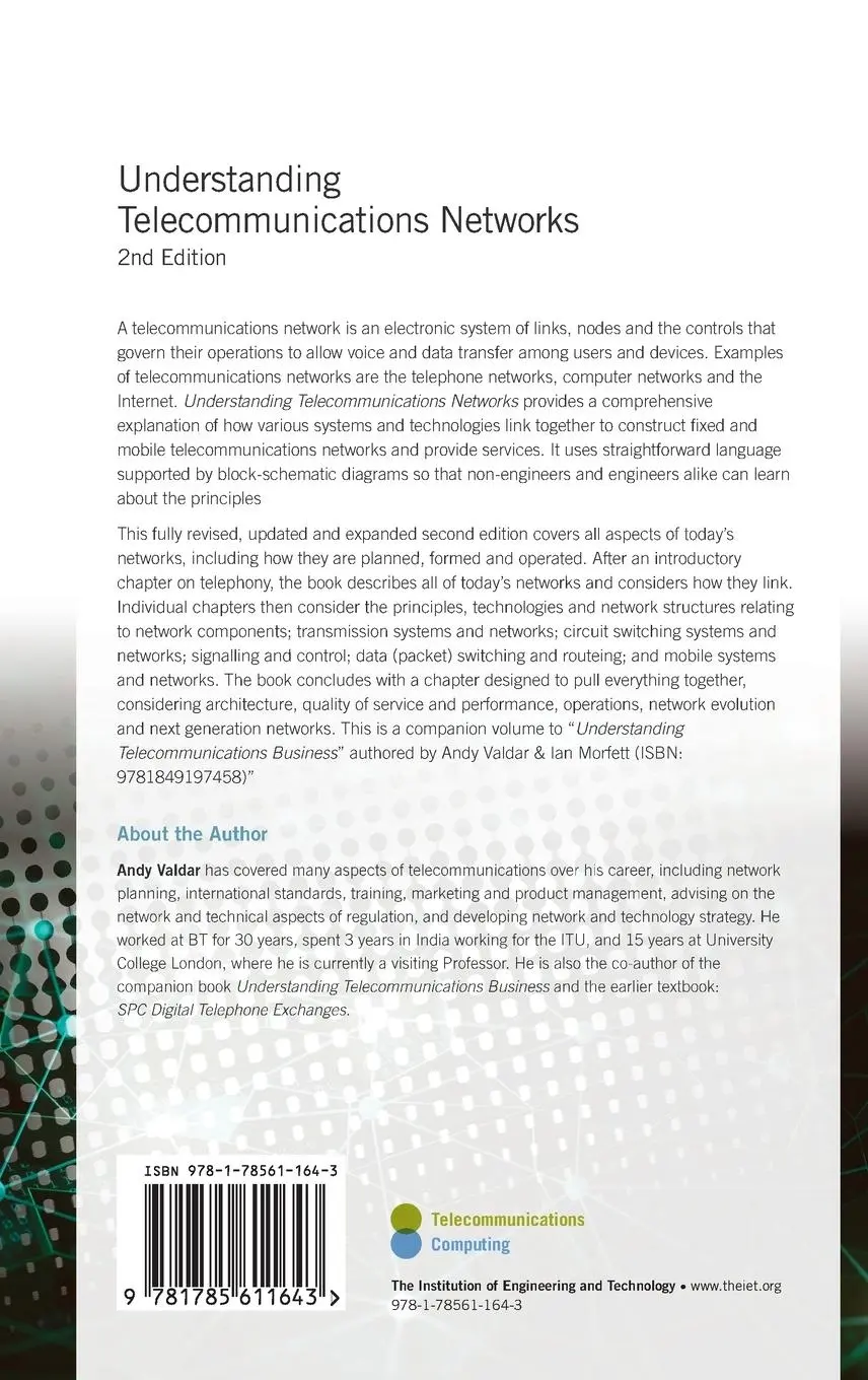 Rückseite: 9781785611643 | Understanding Telecommunications Networks | Andy Valdar | Buch | 2017