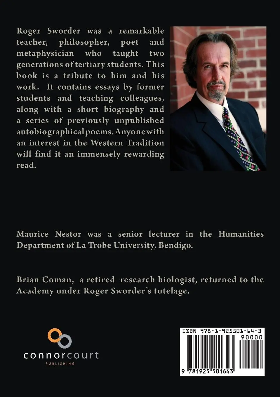 Rückseite: 9781925501643 | The Last Platonist: Essays in Honour of Roger James Sworder | Buch
