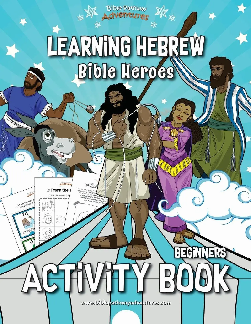 Cover: 9781989961643 | Learning Hebrew | Bible Heroes Activity Book | Pip Reid | Taschenbuch