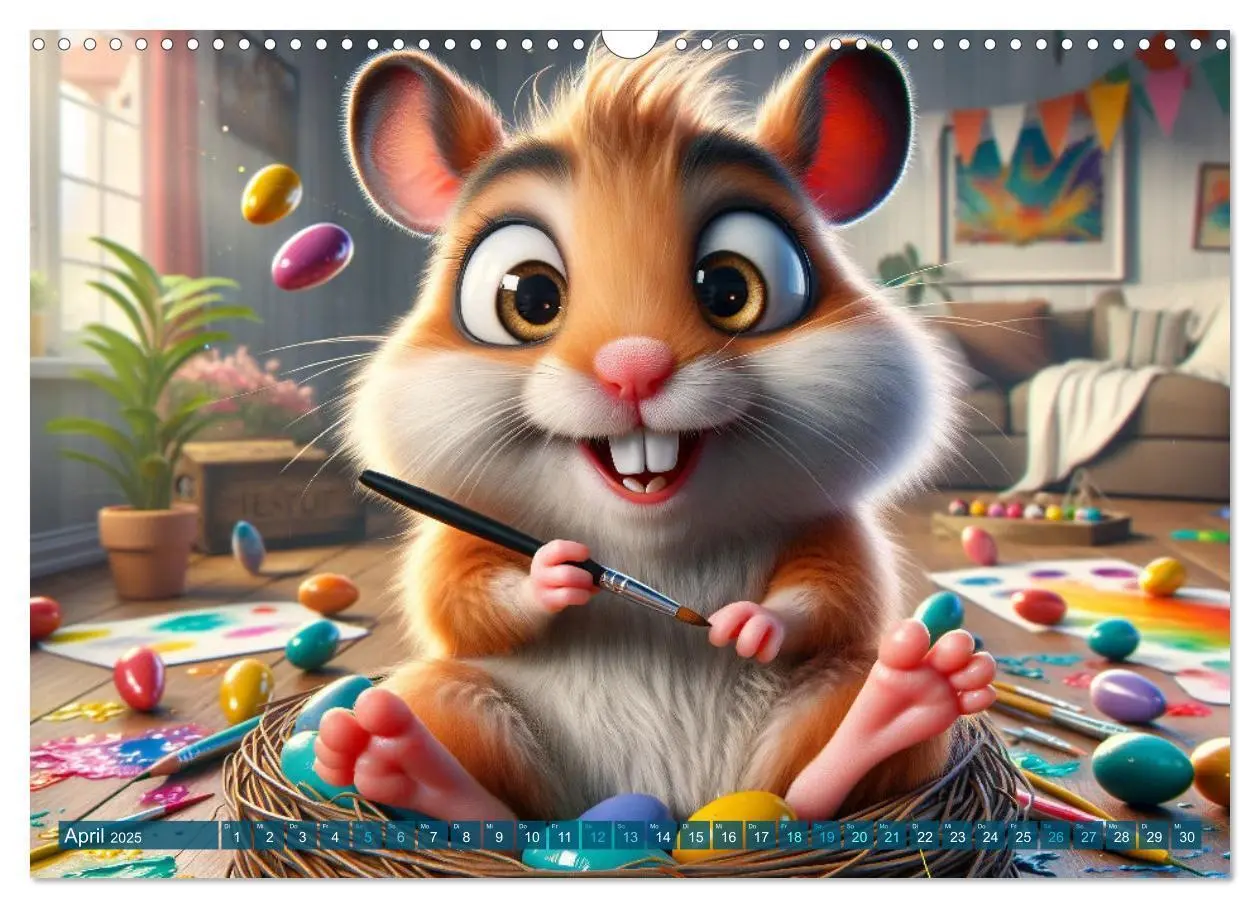 Bild: 9783383781643 | Hamsterbacken: Ein Jahr voller Überraschungen (Wandkalender 2025...