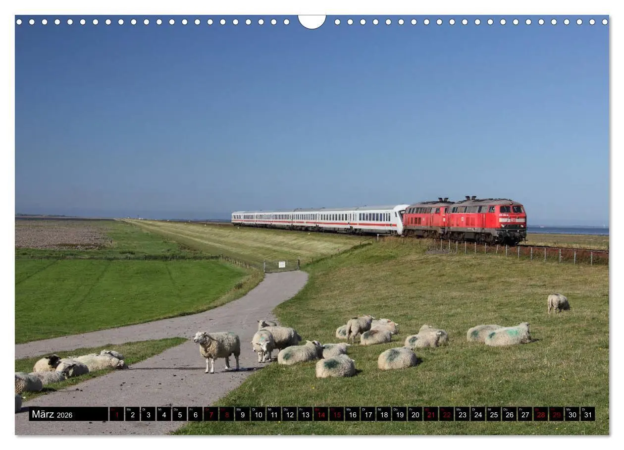 Bild: 9783457891643 | Norddeutsche Eisenbahnen (Wandkalender 2026 DIN A3 quer), CALVENDO...