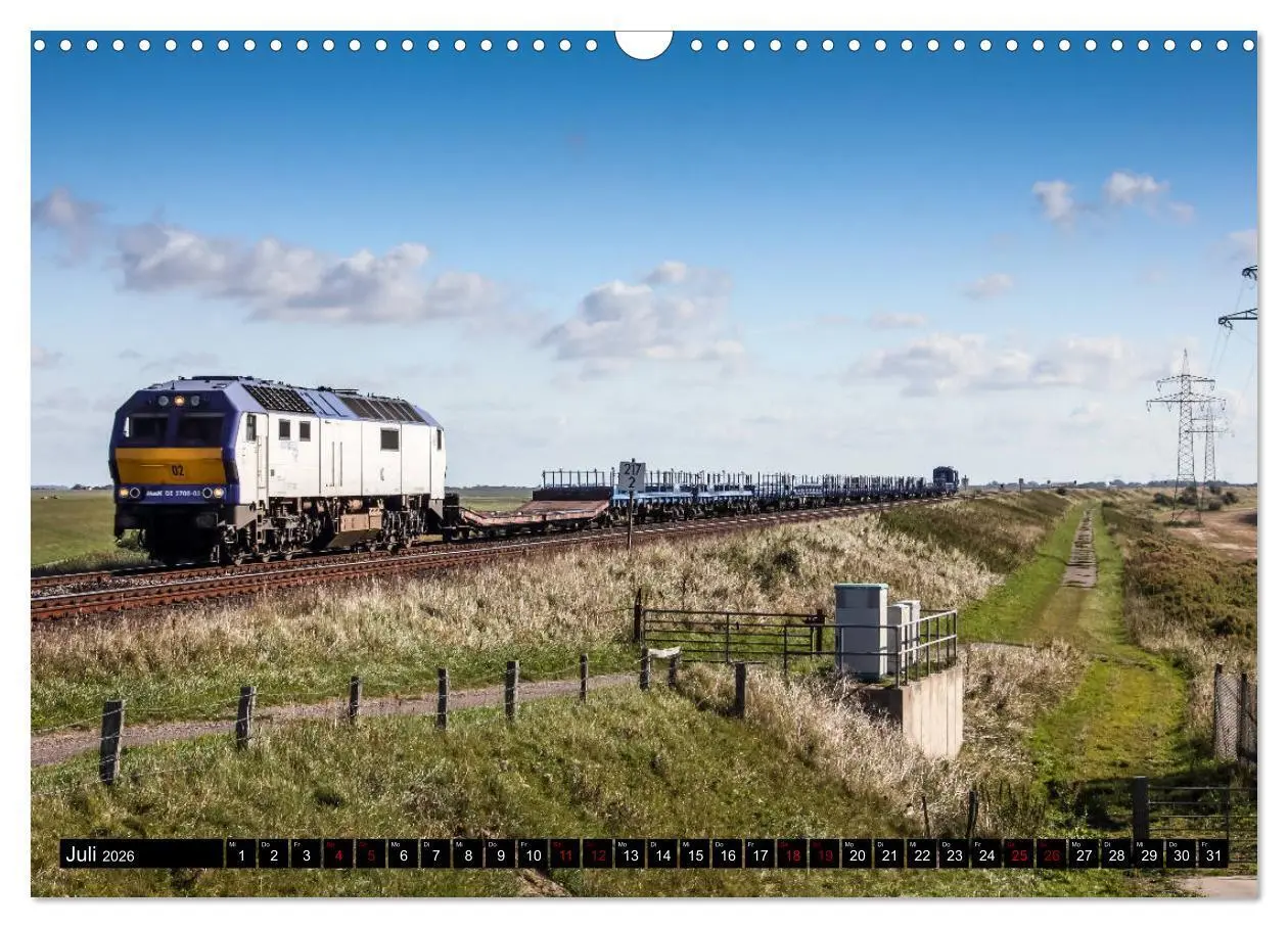 Bild: 9783457891643 | Norddeutsche Eisenbahnen (Wandkalender 2026 DIN A3 quer), CALVENDO...