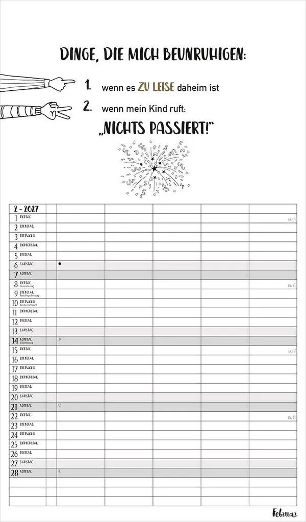 Bild: 9783819301643 | Visual Words Familienplaner 2027 | Verlag Korsch | Kalender | 14 S.