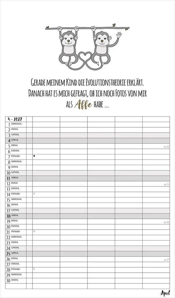 Bild: 9783819301643 | Visual Words Familienplaner 2027 | Verlag Korsch | Kalender | 14 S.