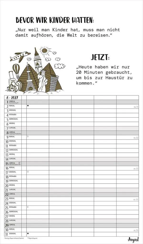 Bild: 9783819301643 | Visual Words Familienplaner 2027 | Verlag Korsch | Kalender | 14 S.