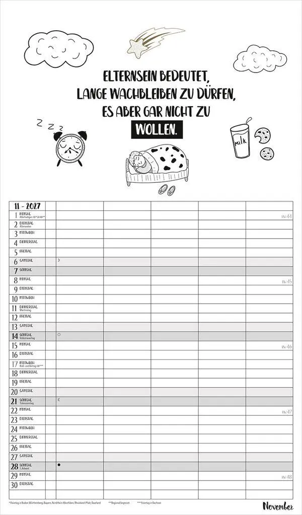 Bild: 9783819301643 | Visual Words Familienplaner 2027 | Verlag Korsch | Kalender | 14 S.