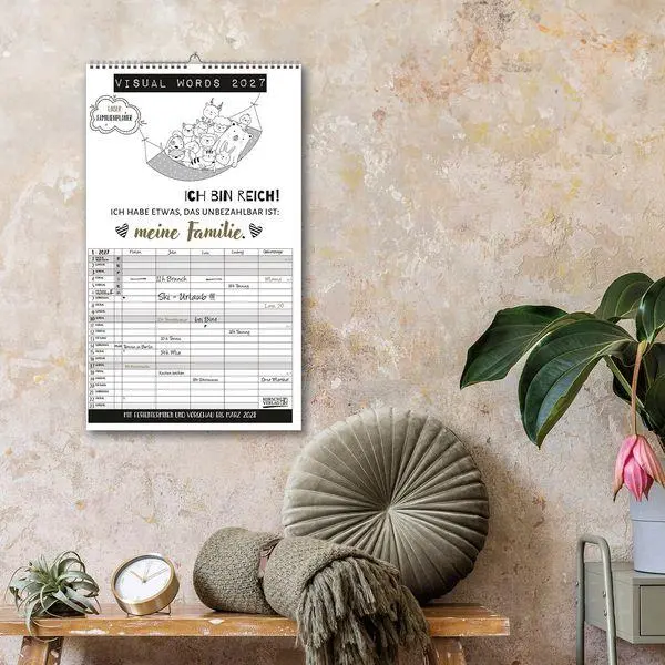 Bild: 9783819301643 | Visual Words Familienplaner 2027 | Verlag Korsch | Kalender | 14 S.