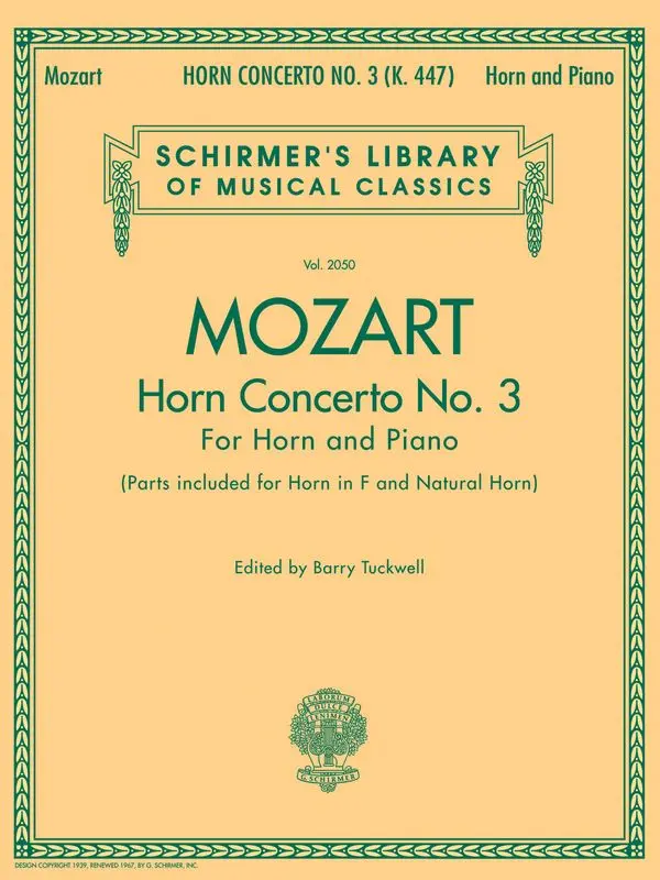 Cover: 9780634081743 | Horn Concerto No.3 | Wolfgang Amadeus Mozart | Brass Solo | Buch