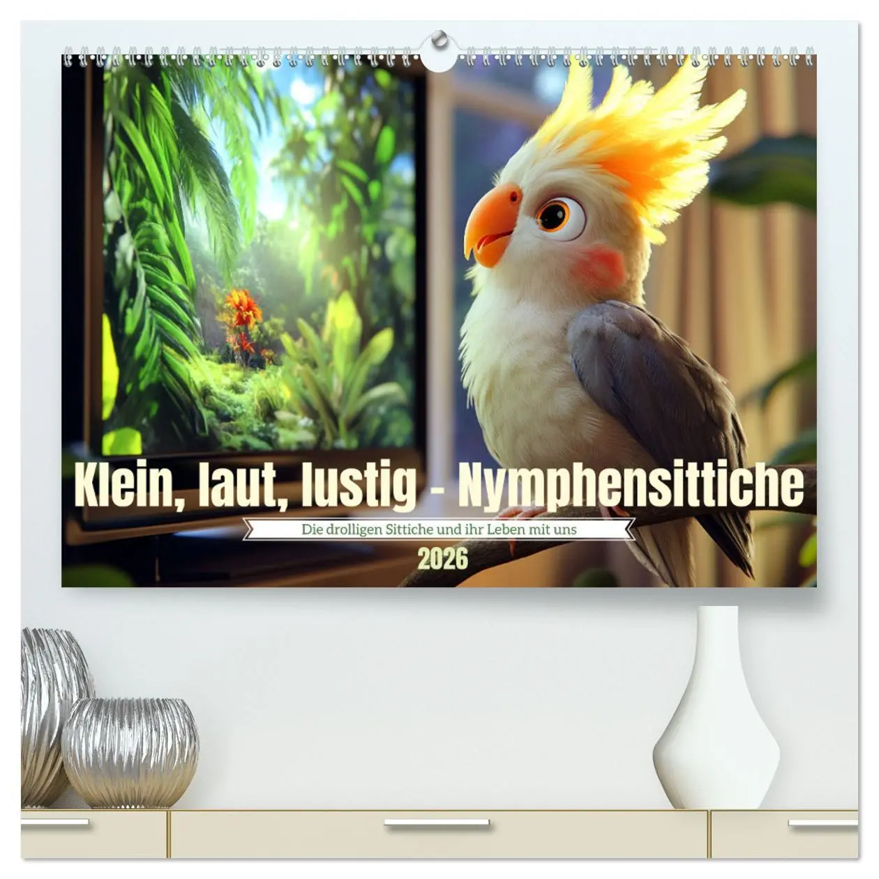 Cover: 9783457261743 | Klein, laut, lustig - Nymphensittiche (hochwertiger Premium...