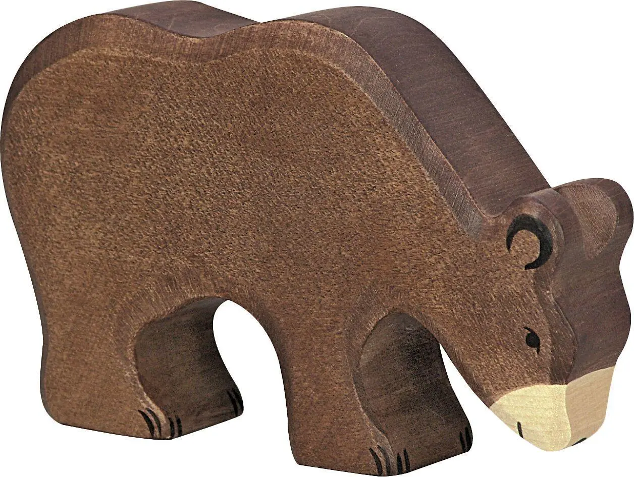 Cover: 4013594801843 | Braunbär, fressend | ca. 12,7 x 2,8 x 11 cm, Holz, per Stück | 80184