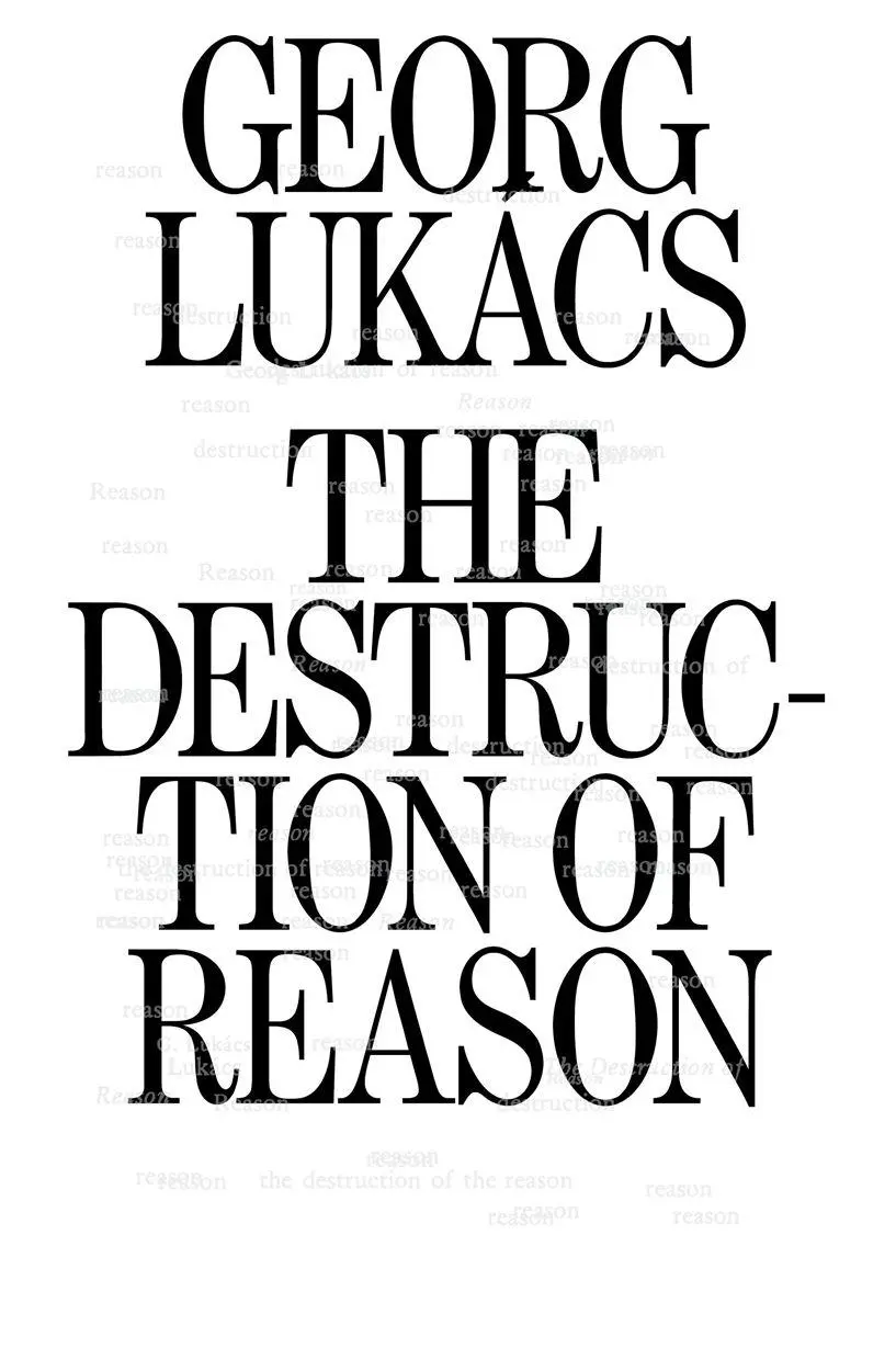 Cover: 9781839761843 | The Destruction of Reason | Georg Lukacs | Taschenbuch | Englisch Cover: 9781839761843 | The Destruction of Reason | Georg Lukacs | Taschenbuch | Englisch