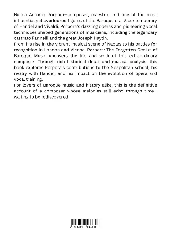 Rückseite: 9783384511843 | Porpora: The Forgotten Genius of Baroque Music | Nadine Winston | Buch