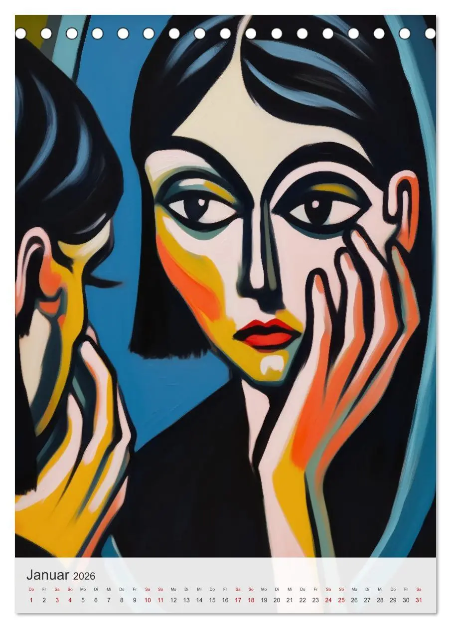 Bild: 9783457941843 | EXPRESSIONISMUS Neu Erleben Ein KI-Kunstkalender (Tischkalender...