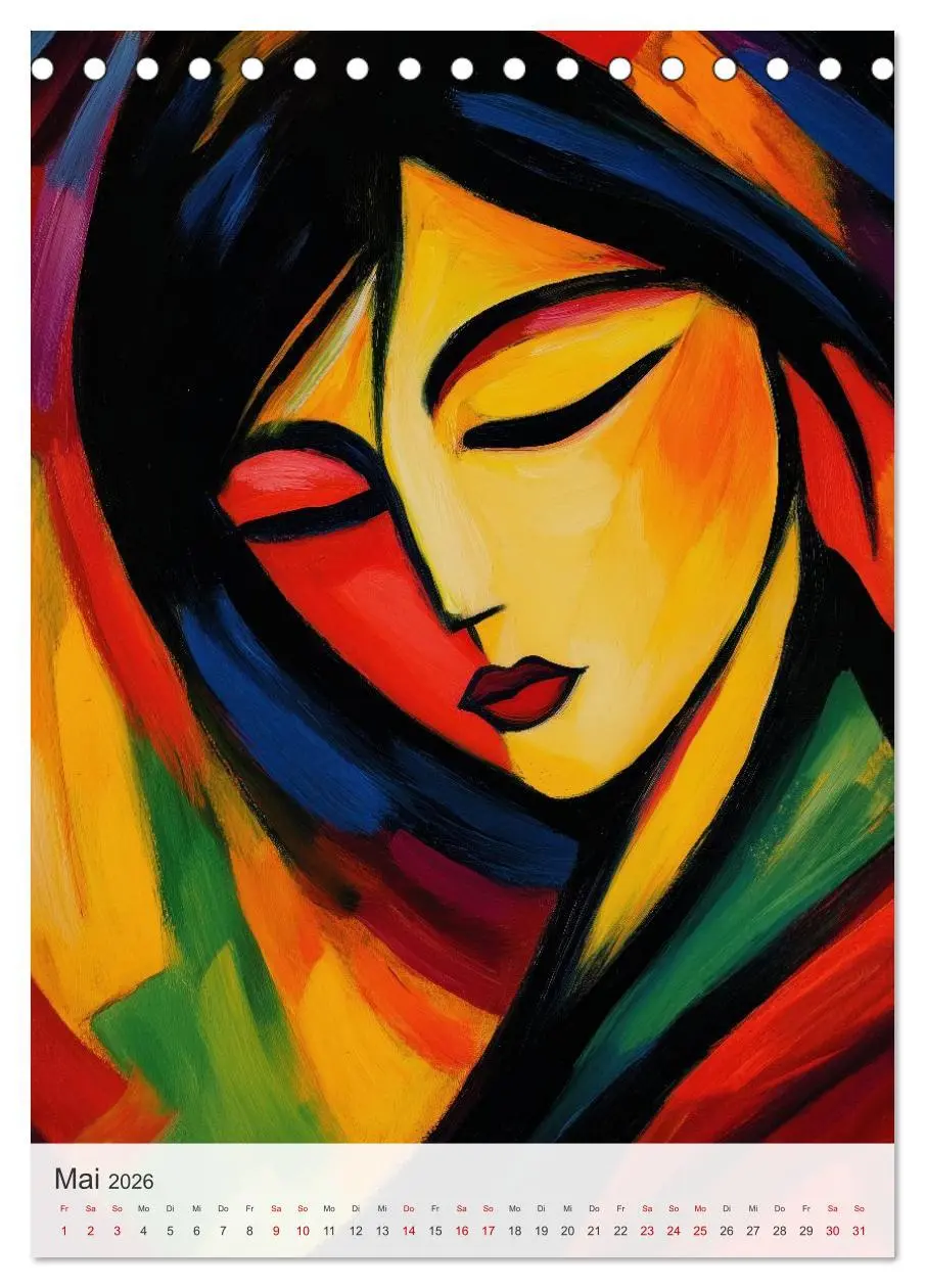 Bild: 9783457941843 | EXPRESSIONISMUS Neu Erleben Ein KI-Kunstkalender (Tischkalender...